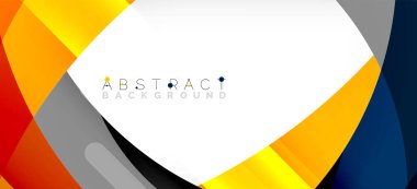 Color circle shapes, minimal geometric background. Trendy dynamic composition. Vector Illustration For Wallpaper, Banner, Background, Landing Page