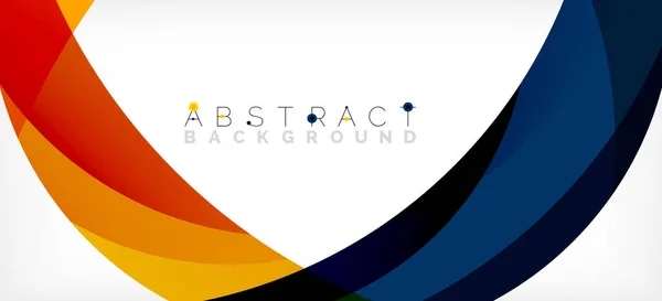 Color circle shapes, minimal geometric background. Trendy dynamic composition. Vector Illustration For Wallpaper, Banner, Background, Landing Page — Vetor de Stock