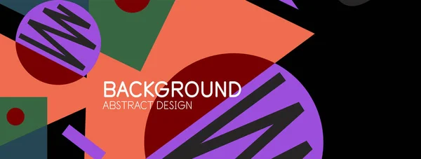 Fundal abstract cu blocuri, linii, forme geometrice. Techno sau concept de afaceri pentru tapet, banner, fundal, pagina de destinație — Vector de stoc