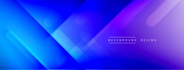 Dinamik çizgiler soyut arkaplan. Üç boyutlu gölge efektleri ve sıvı eğimleri. Modern çakışma biçimleri