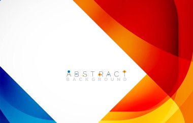 Minimum arkaplan. Dalgalı şekillerle oluşturulmuş yuvarlak köşeli soyut kare şekiller. Duvar Kağıdı, Sancak, Arkaplan, İniş Sayfası için Vektör İllüstrasyonu