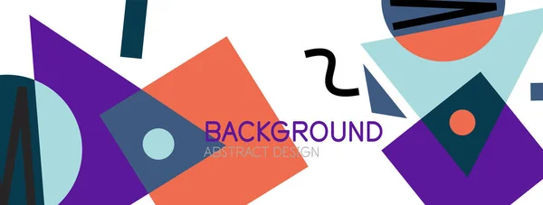 Abstracte achtergrond met blokken, lijnen, geometrische vormen. Techno of business concept voor behang, banner, achtergrond, landing page — Stockvector