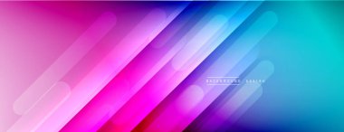 Dinamik çizgiler soyut arkaplan. Üç boyutlu gölge efektleri ve sıvı eğimleri. Modern çakışma biçimleri