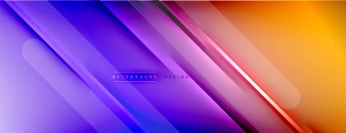 Soyut arkaplan - çizgiler ışık ve gölgelerle oluşturuldu. Teknoloji ya da iş dijital şablonu. Dinamik arkaplan ile basit akışkan renk gradyanı