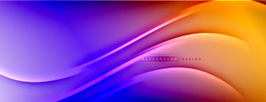 Soyut arkaplan - çizgiler ışık ve gölgelerle oluşturuldu. Teknoloji ya da iş dijital şablonu. Dinamik arkaplan ile basit akışkan renk gradyanı