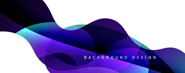 Trendy simple fluid color gradient abstract background with dynamic wave line effect. Vector Illustration For Wallpaper, Banner, Background, Card, Book Illustration, landing page — Stock Vector