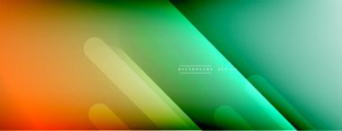 Dinamik çizgiler soyut arkaplan. Üç boyutlu gölge efektleri ve sıvı eğimleri. Modern çakışma biçimleri