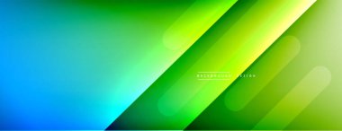 Dinamik çizgiler soyut arkaplan. Üç boyutlu gölge efektleri ve sıvı eğimleri. Modern çakışma biçimleri