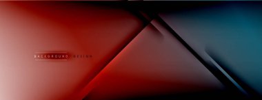 Soyut arkaplan - çizgiler ışık ve gölgelerle oluşturuldu. Teknoloji ya da iş dijital şablonu. Dinamik arkaplan ile basit akışkan renk gradyanı