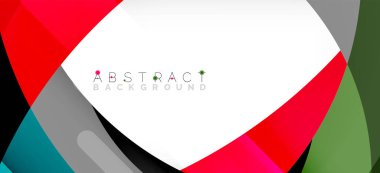 Color circle shapes, minimal geometric background. Trendy dynamic composition. Vector Illustration For Wallpaper, Banner, Background, Landing Page