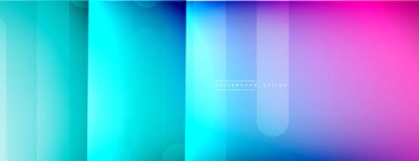 Dinamik çizgiler soyut arkaplan. Üç boyutlu gölge efektleri ve sıvı eğimleri. Modern çakışma biçimleri