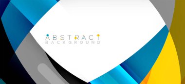 Color circle shapes, minimal geometric background. Trendy dynamic composition. Vector Illustration For Wallpaper, Banner, Background, Landing Page