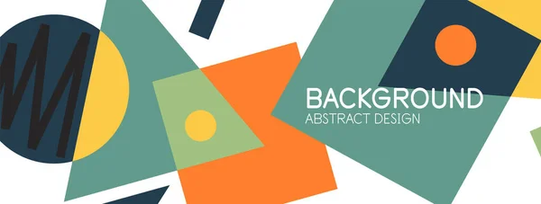 Abstracte achtergrond met blokken, lijnen, geometrische vormen. Techno of business concept voor behang, banner, achtergrond, landing page — Stockvector