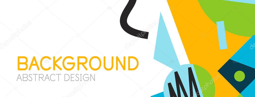 Abstract background with blocks, lines, geometric shapes. Techno or business concept for wallpaper, banner, background, landing page