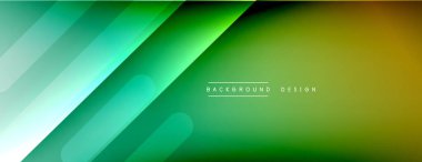 Dinamik çizgiler soyut arkaplan. Üç boyutlu gölge efektleri ve sıvı eğimleri. Modern çakışma biçimleri