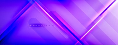 Soyut arkaplan - çizgiler ışık ve gölgelerle oluşturuldu. Teknoloji ya da iş dijital şablonu. Dinamik arkaplan ile basit akışkan renk gradyanı