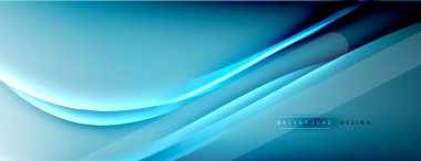 Soyut arkaplan - çizgiler ışık ve gölgelerle oluşturuldu. Teknoloji ya da iş dijital şablonu. Dinamik arkaplan ile basit akışkan renk gradyanı