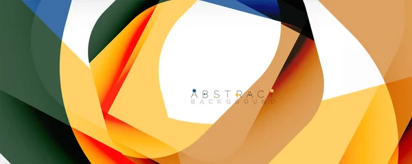 Minimal abstrakt bakgrund - färg överlappande former på vitt med skugglinjer. Vektor Illustration för Bakgrund, Banner, Bakgrund, Landning Page — Stock vektor