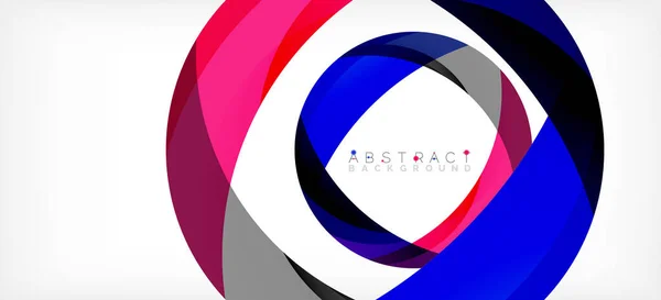 Color circle shapes, minimal geometric background. Trendy dynamic composition. Vector Illustration For Wallpaper, Banner, Background, Landing Page — Διανυσματικό Αρχείο