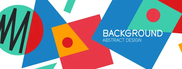 Abstracte achtergrond met blokken, lijnen, geometrische vormen. Techno of business concept voor behang, banner, achtergrond, landing page — Stockvector