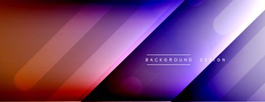 Dinamik çizgiler soyut arkaplan. Üç boyutlu gölge efektleri ve sıvı eğimleri. Modern çakışma biçimleri