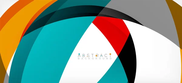 Color circle shapes, minimal geometric background. Trendy dynamic composition. Vector Illustration For Wallpaper, Banner, Background, Landing Page — Διανυσματικό Αρχείο