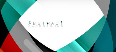 Color circle shapes, minimal geometric background. Trendy dynamic composition. Vector Illustration For Wallpaper, Banner, Background, Landing Page