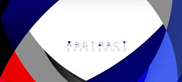 Geometrische abstracte achtergrond. Cirkel gemaakt met overlappende kleurvormen. Vector Illustratie voor Behang, Banner, Achtergrond, Landingspagina — Stockvector