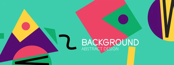 Abstract background with blocks, lines, geometric shapes. Techno or business concept for wallpaper, banner, background, landing page — Stock Vector