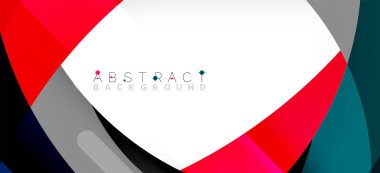 Color circle shapes, minimal geometric background. Trendy dynamic composition. Vector Illustration For Wallpaper, Banner, Background, Landing Page