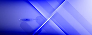 Soyut arkaplan - çizgiler ışık ve gölgelerle oluşturuldu. Teknoloji ya da iş dijital şablonu. Dinamik arkaplan ile basit akışkan renk gradyanı