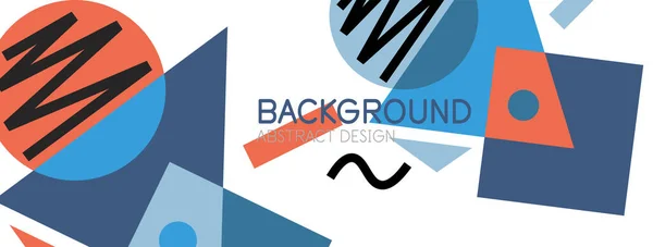Abstrakter Hintergrund mit Blöcken, Linien, geometrischen Formen. Techno oder Business-Konzept für Tapete, Banner, Hintergrund, Landing Page — Stockvektor