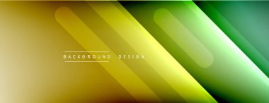 Dinamik çizgiler soyut arkaplan. Üç boyutlu gölge efektleri ve sıvı eğimleri. Modern çakışma biçimleri