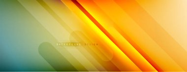 Soyut arkaplan - çizgiler ışık ve gölgelerle oluşturuldu. Teknoloji ya da iş dijital şablonu. Dinamik arkaplan ile basit akışkan renk gradyanı