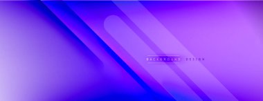 Soyut arkaplan - çizgiler ışık ve gölgelerle oluşturuldu. Teknoloji ya da iş dijital şablonu. Dinamik arkaplan ile basit akışkan renk gradyanı