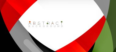 Color circle shapes, minimal geometric background. Trendy dynamic composition. Vector Illustration For Wallpaper, Banner, Background, Landing Page