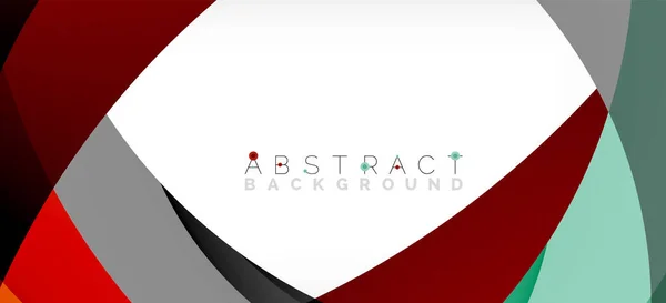 Geometrische abstracte achtergrond. Cirkel gemaakt met overlappende kleurvormen. Vector Illustratie voor Behang, Banner, Achtergrond, Landingspagina — Stockvector