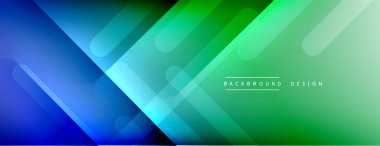 Dinamik çizgiler soyut arkaplan. Üç boyutlu gölge efektleri ve sıvı eğimleri. Modern çakışma biçimleri