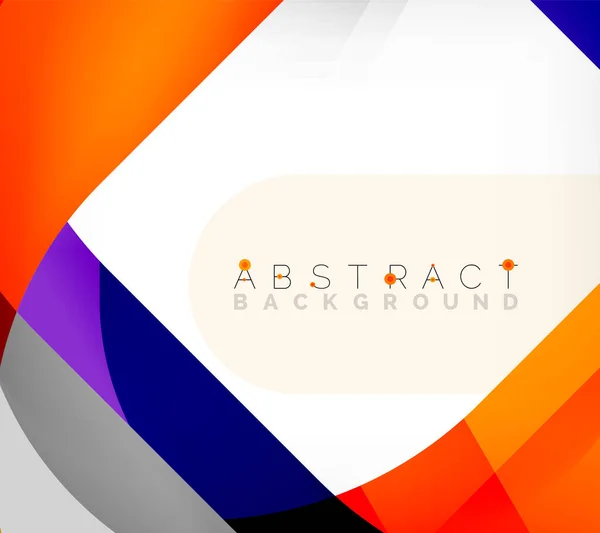 Abstract vierkante vorm met overlappende golven, minimale geometrische achtergrond. Vector Illustratie voor Behang, Banner, Achtergrond, Landingspagina — Stockvector