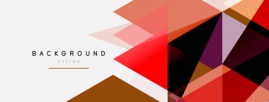Renkli üçgen bileşimi, geometrik soyut arkaplan. Tekno veya iş konsepti, duvar kağıdı, afiş, arkaplan, iniş sayfası deseni