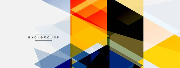 Mosaico triángulos fondo geométrico. Techno o concepto de negocio, patrón para fondo de pantalla, banner, fondo, landing page — Archivo Imágenes Vectoriales