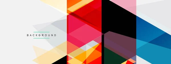 Mosaik-Dreiecke geometrischen Hintergrund. Techno oder Geschäftskonzept, Muster für Tapeten, Banner, Hintergrund, Landing Page — Stockvektor