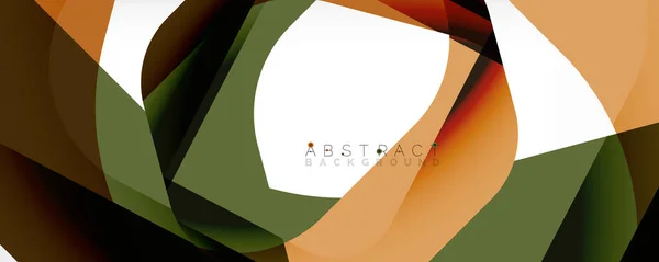 Minimale abstracte achtergrond - kleur overlappende vormen op wit met schaduwlijnen. Vector Illustratie voor Behang, Banner, Achtergrond, Landingspagina — Stockvector