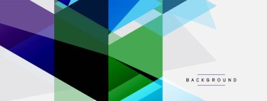 Renkli üçgen bileşimi, geometrik soyut arkaplan. Tekno veya iş konsepti, duvar kağıdı, afiş, arkaplan, iniş sayfası deseni