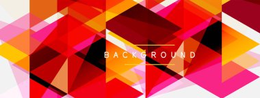 Renkli üçgen bileşimi, geometrik soyut arkaplan. Tekno veya iş konsepti, duvar kağıdı, afiş, arkaplan, iniş sayfası deseni