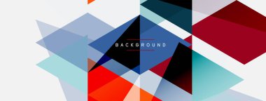 Renkli üçgen bileşimi, geometrik soyut arkaplan. Tekno veya iş konsepti, duvar kağıdı, afiş, arkaplan, iniş sayfası deseni