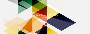 Mozaik üçgenler geometrik arkaplan. Tekno veya iş konsepti, duvar kağıdı, afiş, arkaplan, iniş sayfası deseni