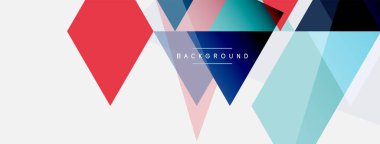 Mozaik üçgenler geometrik arkaplan. Tekno veya iş konsepti, duvar kağıdı, afiş, arkaplan, iniş sayfası deseni