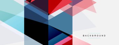 Mozaik üçgenler geometrik arkaplan. Tekno veya iş konsepti, duvar kağıdı, afiş, arkaplan, iniş sayfası deseni