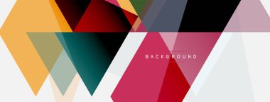 Mozaik üçgenler geometrik arkaplan. Tekno veya iş konsepti, duvar kağıdı, afiş, arkaplan, iniş sayfası deseni